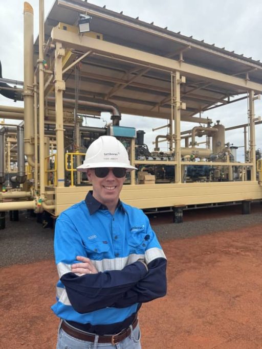 Tamboran CEO Todd Abbott visiting gas site in the Beetaloo Basin